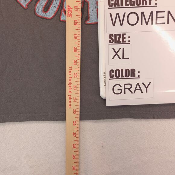 Guns And Roses Band Crew Neck Graphic Shirt Womens Size Extra Large XL Gray - Picture 6 of 9